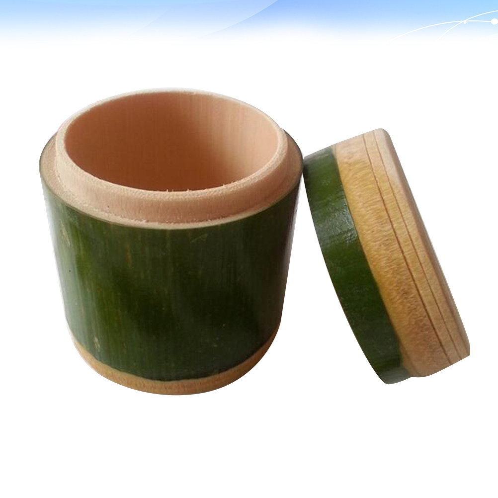 Coffee Tea Sugar Container Set - Bamboo Rice Jar Eco Friendly Food