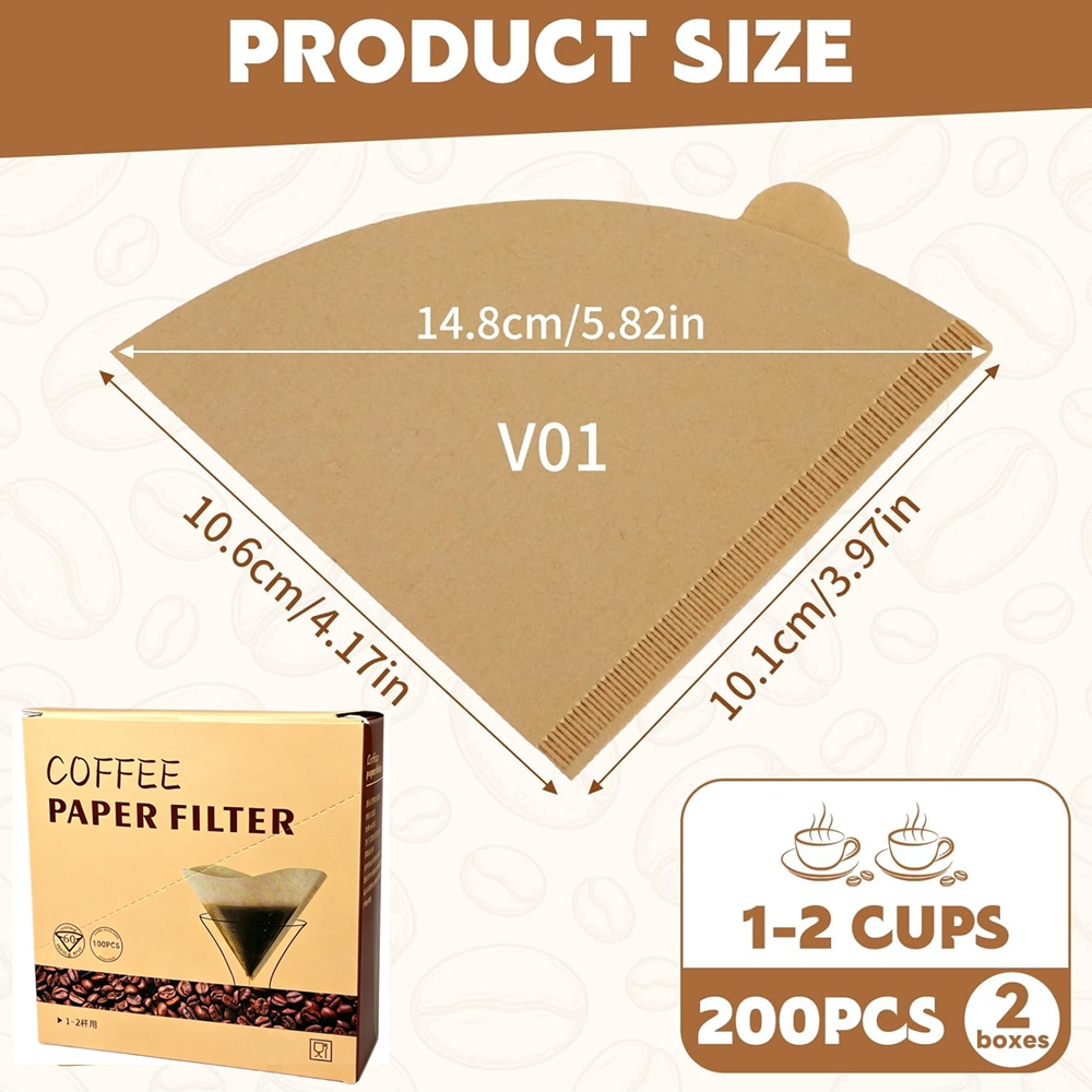 Coffee Filters 200 Count Cone  - Coffee Tea Paper Cups ulasan dan harga