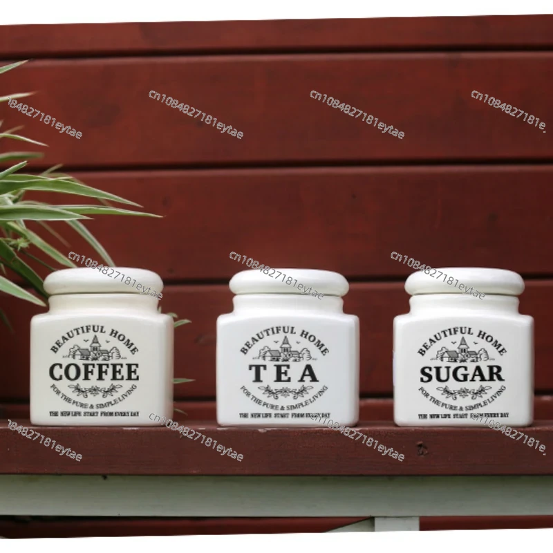 3 Pcs Set Cafe Food Container  - Coffee Tea Sugar Container Set ulasan dan harga
