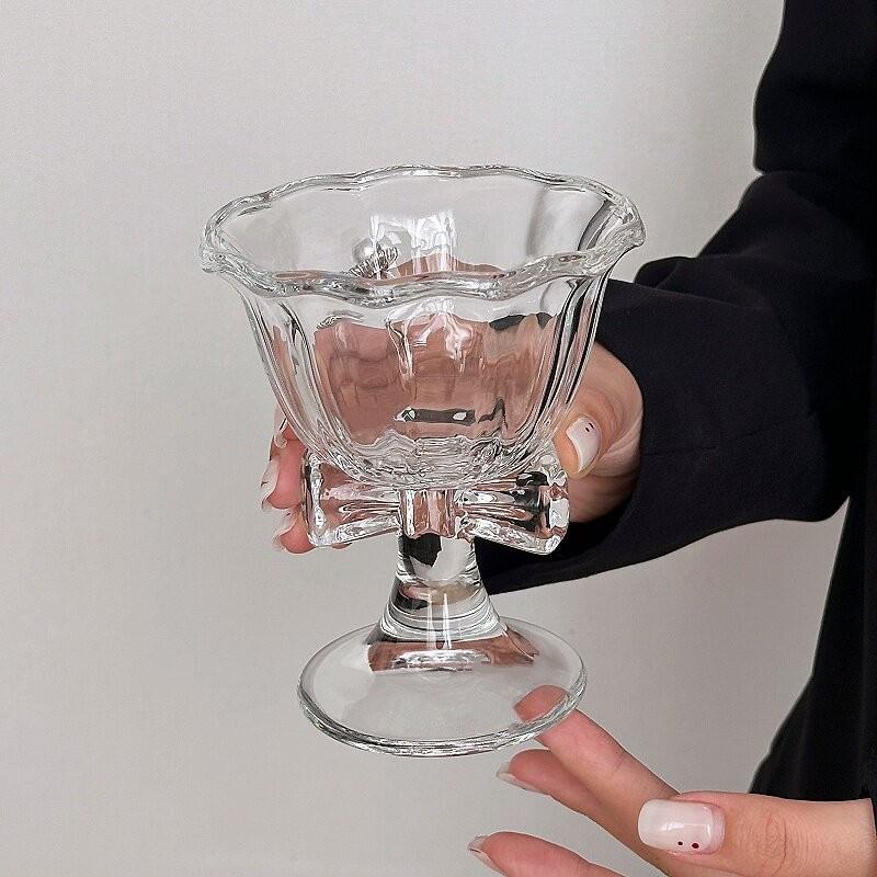 New Bow Glass Cute Water Cup C - Coffee Tea Flask ulasan dan harga