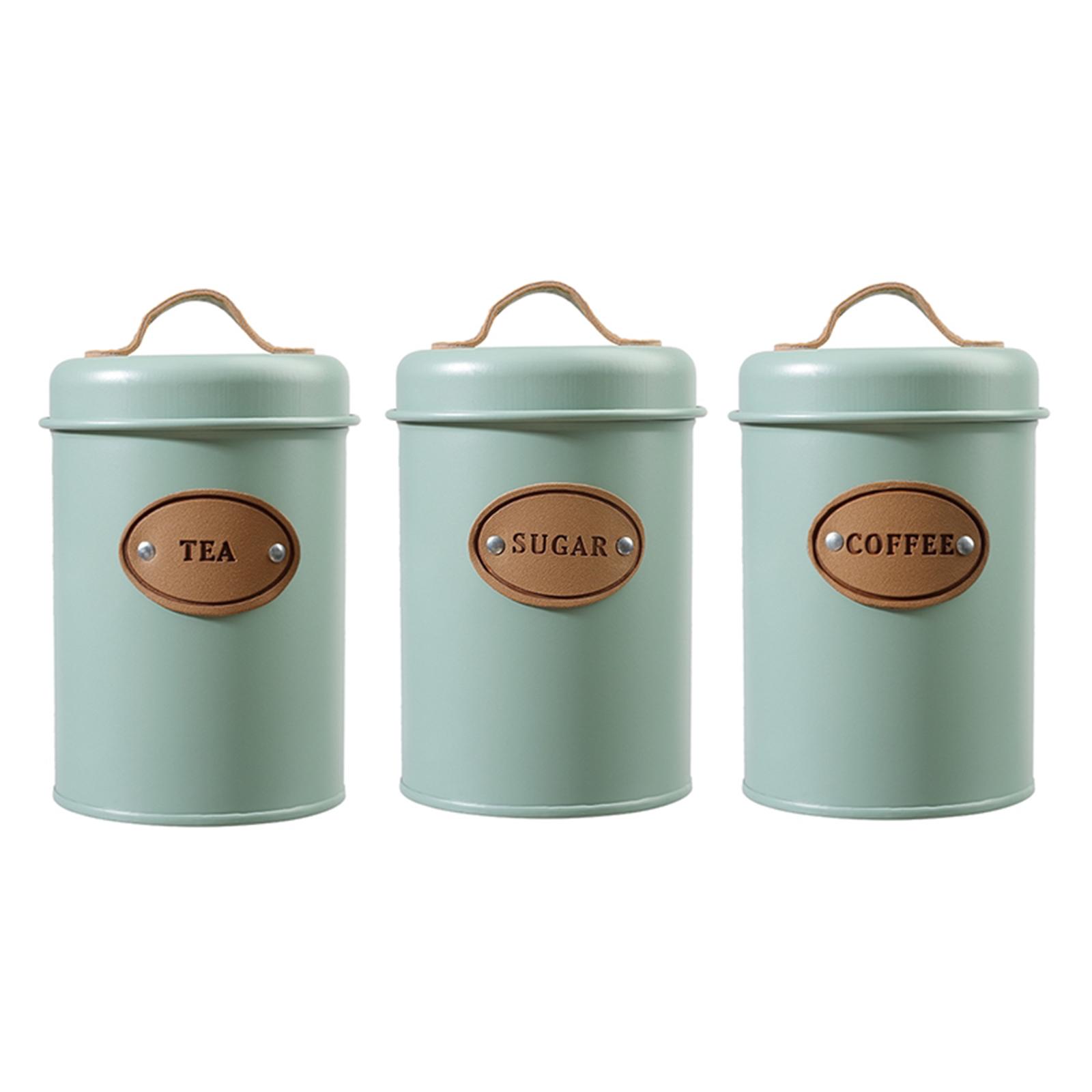 3-Piece Multipurpose Kitchen C - Coffee Tea Sugar Container Set ulasan dan harga