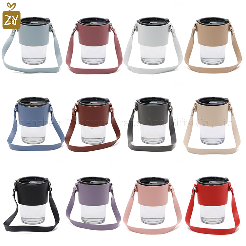PU leather handheld coffee cup - Coffee Tea Flask ulasan dan harga