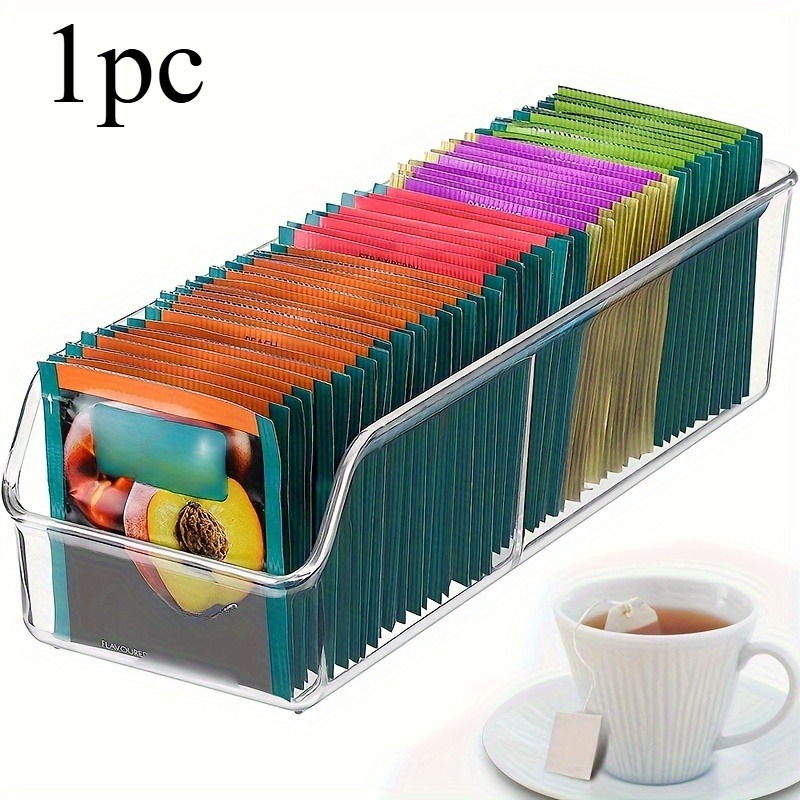 1pc Clear Tea Bag Organizer Bo - Coffee Tea Sugar Container Set ulasan dan harga