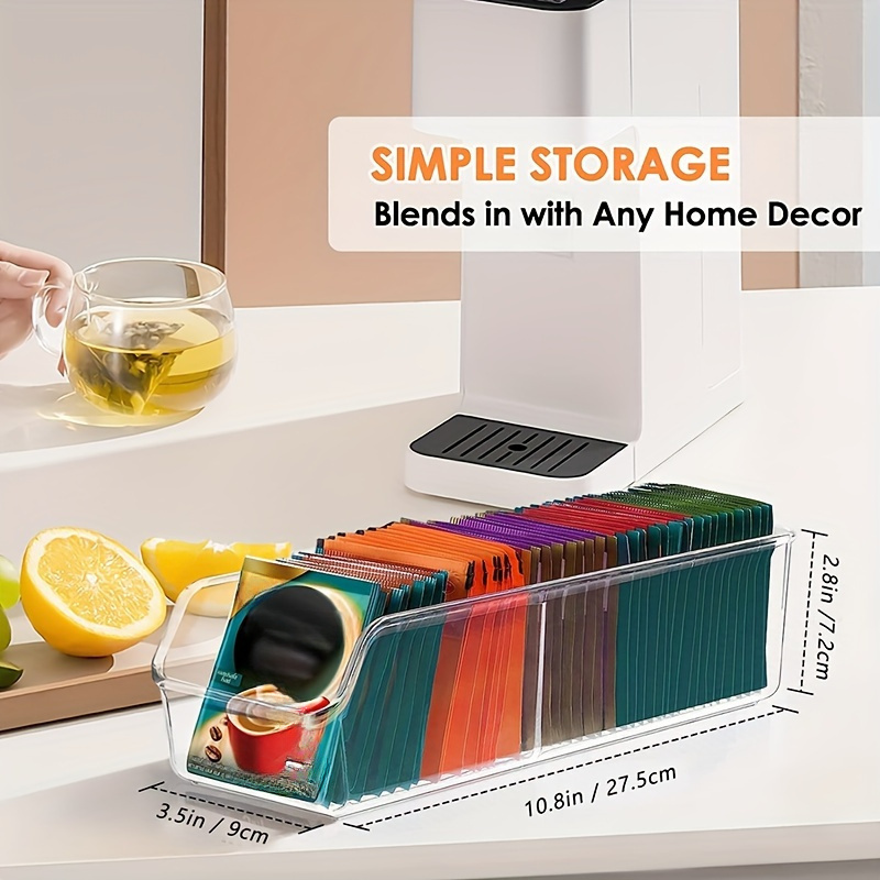 1pc Clear Tea Bag Organizer Bo - Coffee Tea Sugar Container Set ulasan dan harga