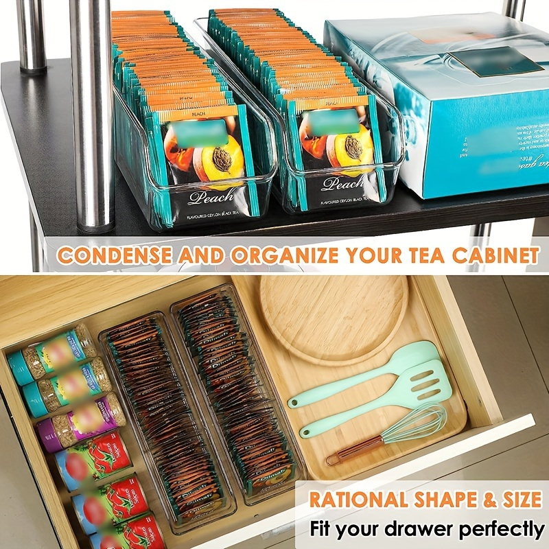 1pc Clear Tea Bag Organizer Bo - Coffee Tea Sugar Container Set ulasan dan harga