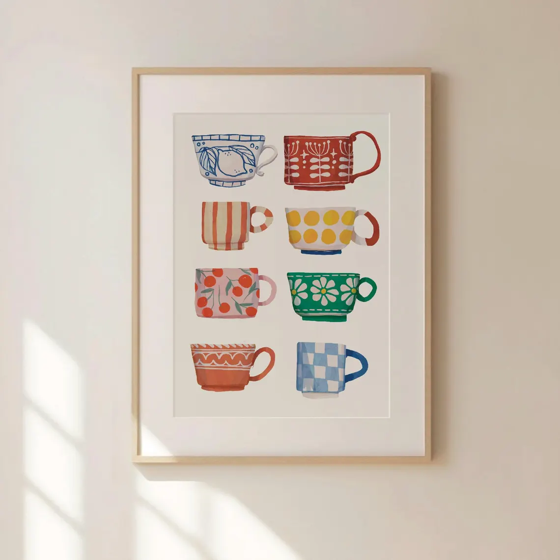Tea Cup Print, Breakfast poste - Coffee Tea Poster ulasan dan harga