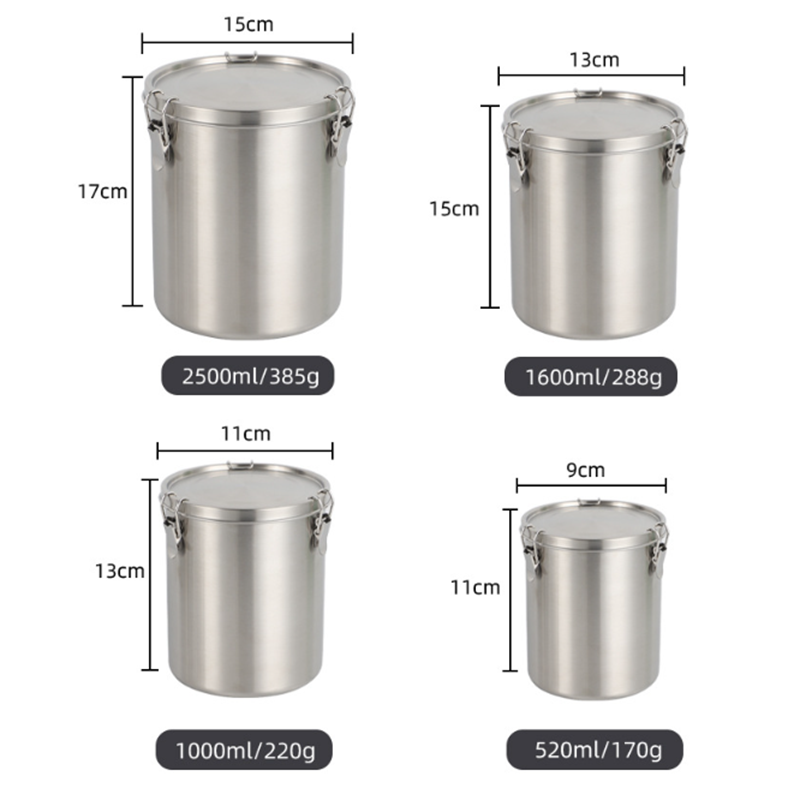 Airtight Stainless Steel Coffe - Coffee Tea Sugar Container Set ulasan dan harga