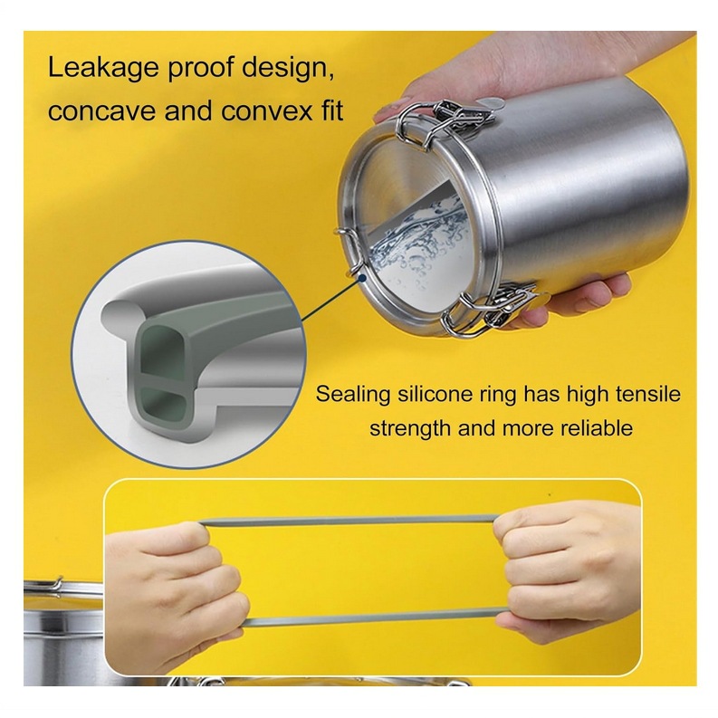 Airtight Stainless Steel Coffe - Coffee Tea Sugar Container Set ulasan dan harga