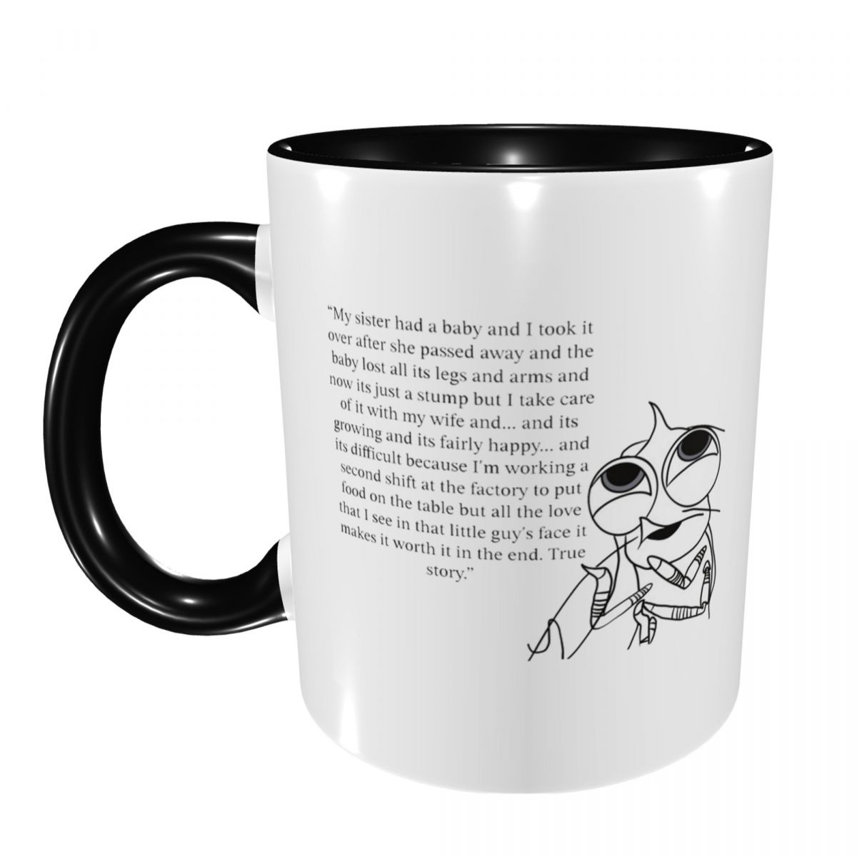 Shark Tales Shrimp Quote Mug F - Coffee Tea Quotes ulasan dan harga