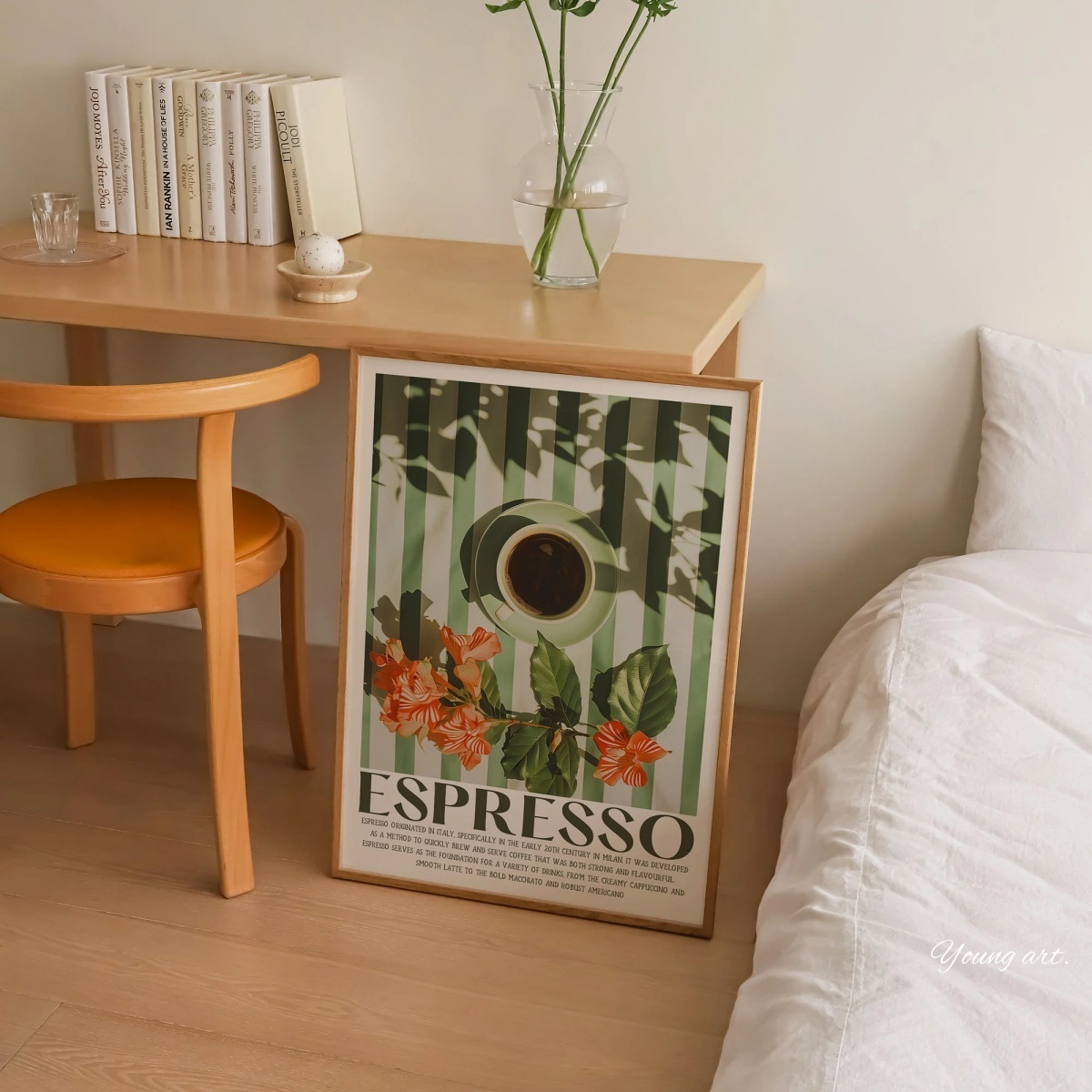 Italian Espresso Coffee Canvas - Coffee Tea Poster ulasan dan harga