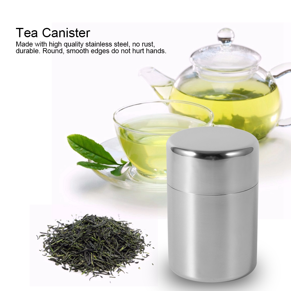 Stainless Steel Tea Leaf Tins  - Coffee Tea Sugar Container Set ulasan dan harga