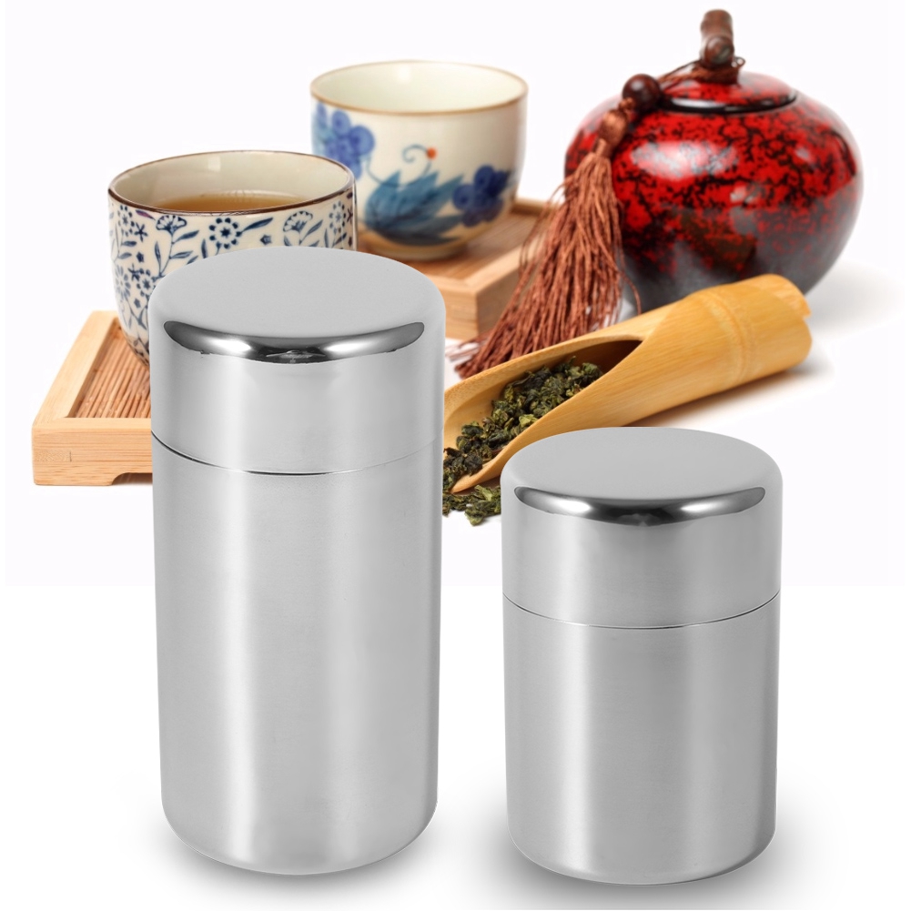 Stainless Steel Tea Leaf Tins  - Coffee Tea Sugar Container Set ulasan dan harga