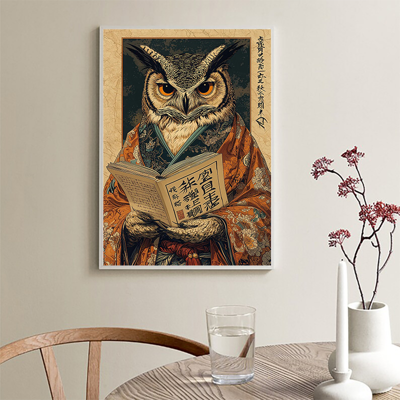 Retro Japanese Frog Drink Coff - Coffee Tea Poster ulasan dan harga
