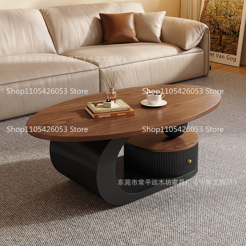 Medieval light luxury walnut c - Coffee Tea Room ulasan dan harga