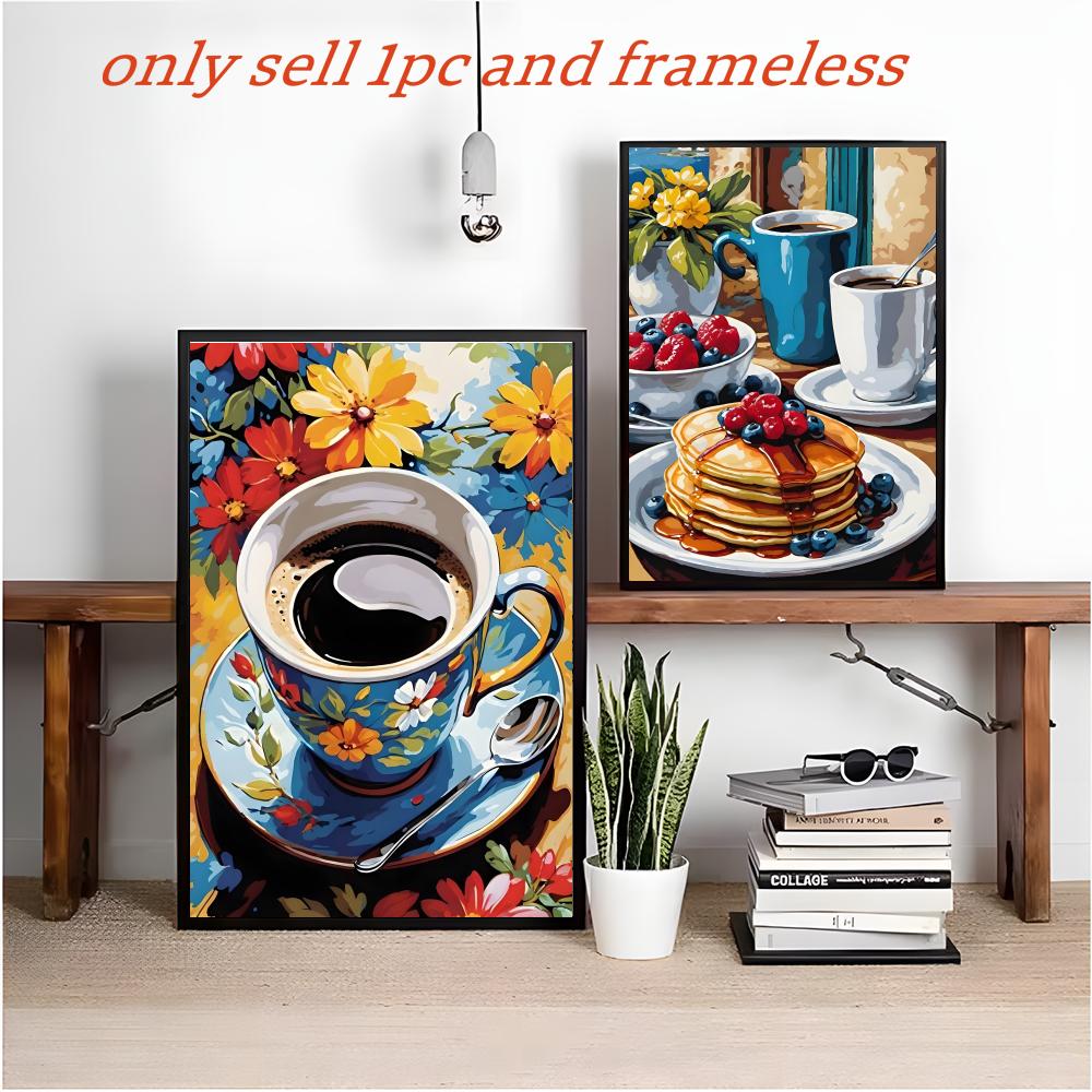 Art Afternoon tea coffee cup P - Coffee Tea Poster ulasan dan harga