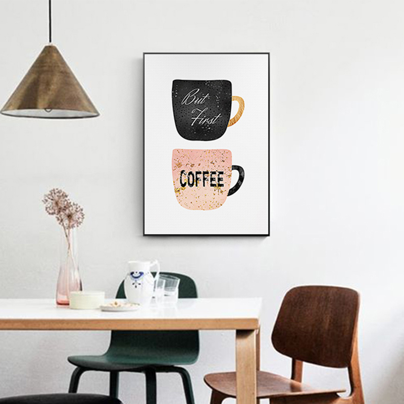 Nordic Coffee Cup Cream Aftern - Coffee Tea Poster ulasan dan harga
