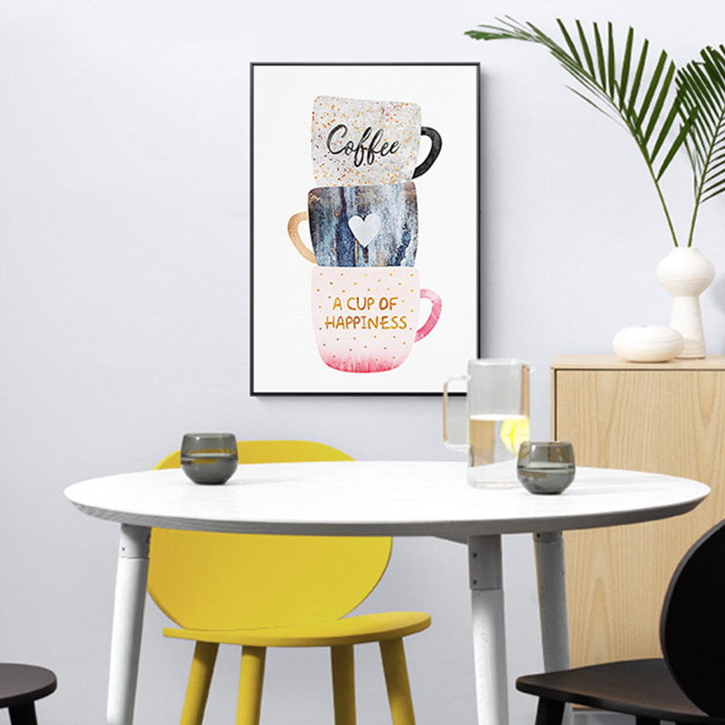 Nordic Coffee Cup Cream Aftern - Coffee Tea Poster ulasan dan harga