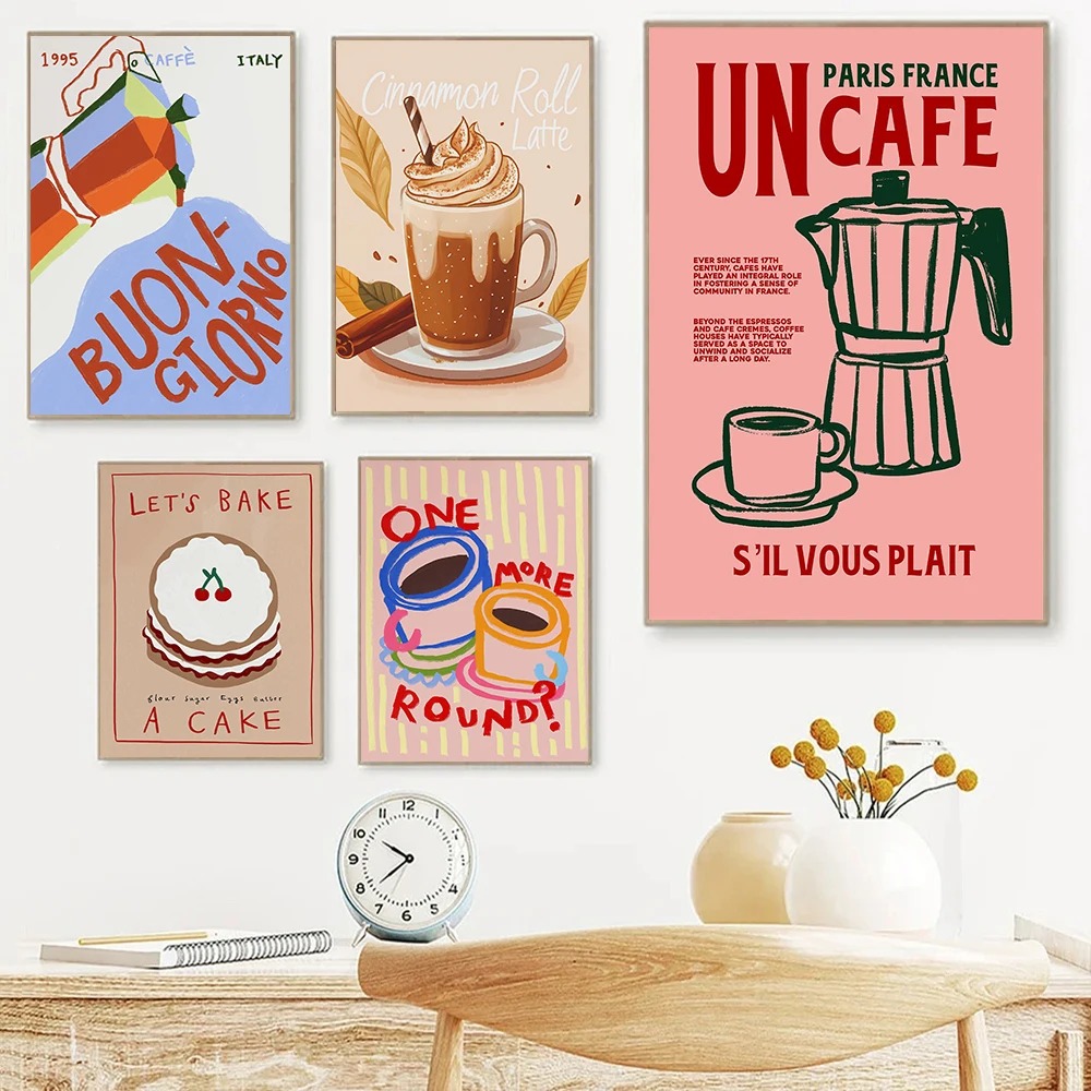 Coffee Shop Afternoon Tea Croi - Coffee Tea Poster ulasan dan harga