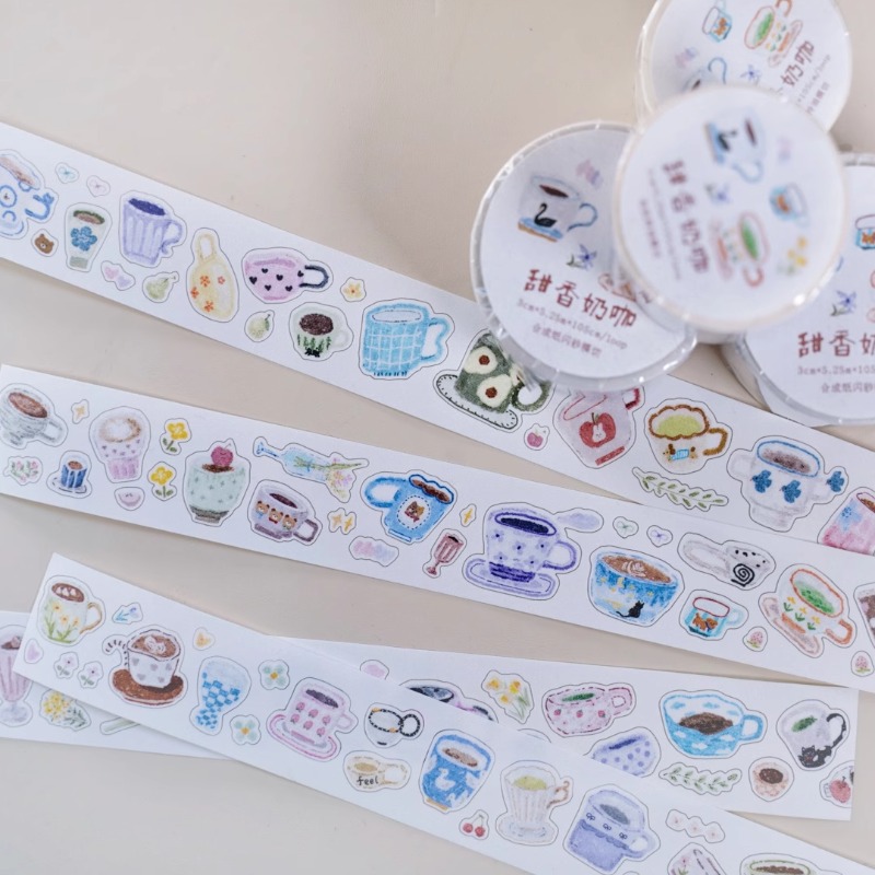 INS Cute Coffee Milky Tea Cup  - Coffee Tea Paper Cups ulasan dan harga