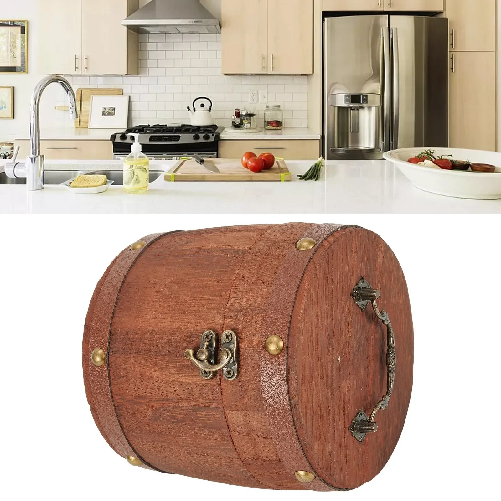 1pc Portable Tea Wood-Barrel C - Coffee Tea And Bean Leaf ulasan dan harga