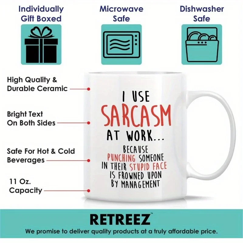 I Use Sarcasm At Work Because  - Coffee Tea Quotes ulasan dan harga