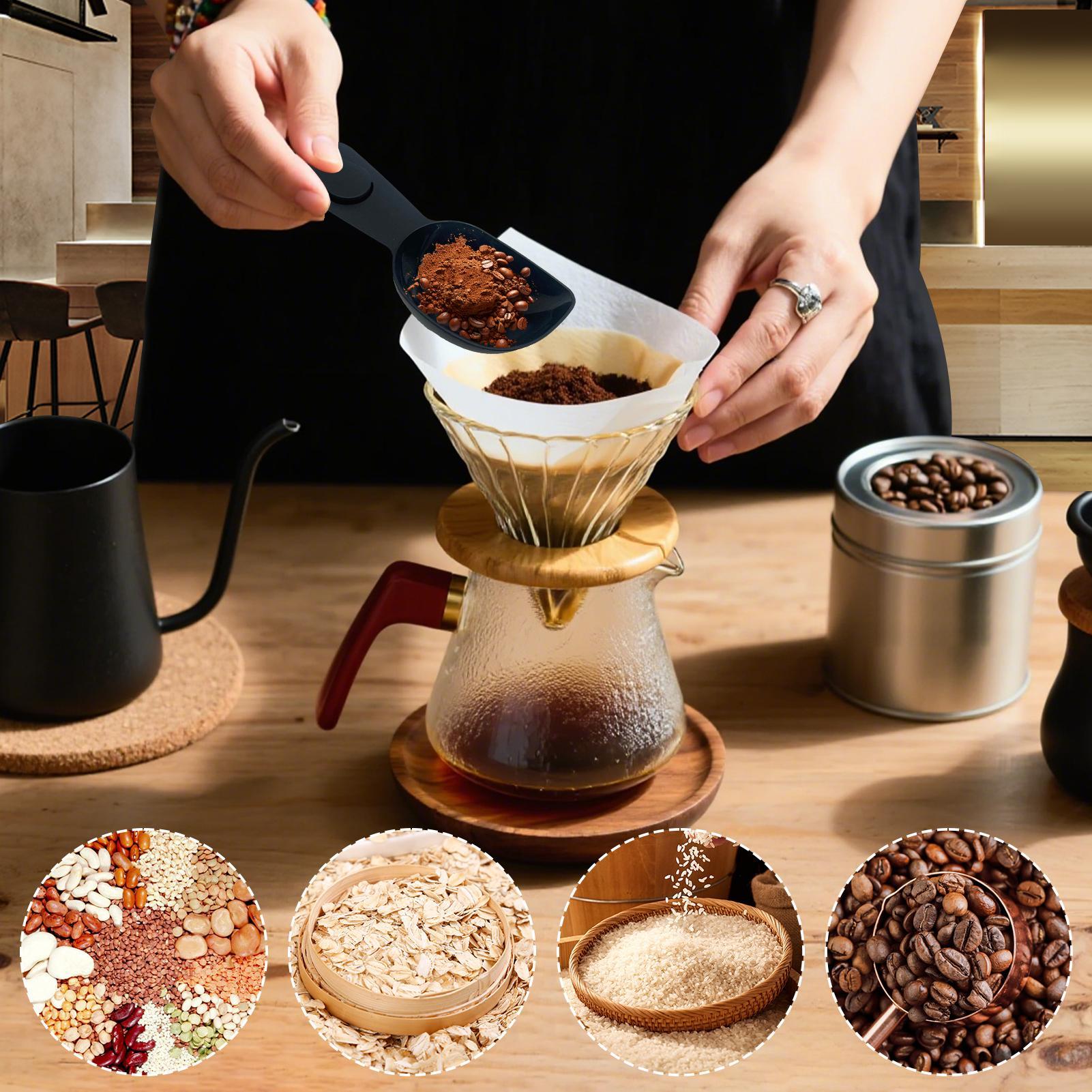Coffee Scoop with Clip Multi-p - Coffee Tea And Bean Leaf ulasan dan harga
