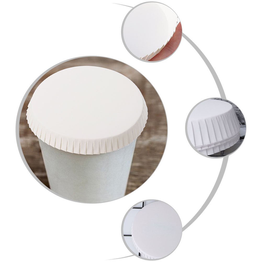 50Pcs Paper Cup Lids Disposabl - Coffee Tea Paper Cups ulasan dan harga