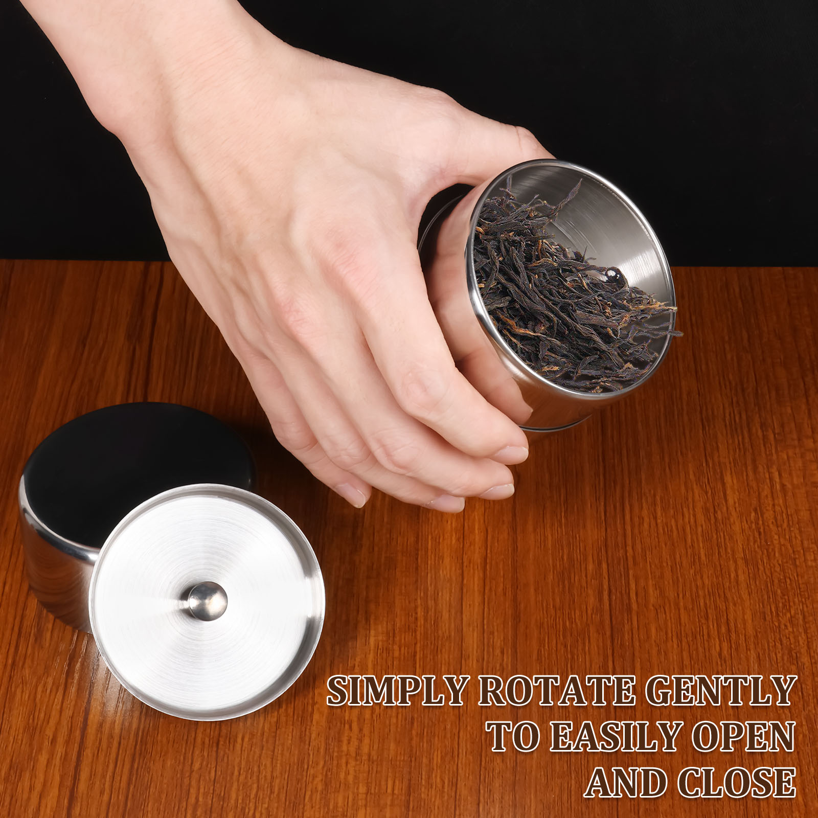 Stainless Steel Tea Leaf Tins  - Coffee Tea And Bean Leaf ulasan dan harga