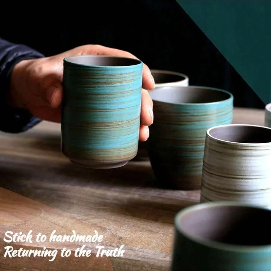 Hand-Painted Crackle Glaze Sto - Coffee Tea Flask ulasan dan harga