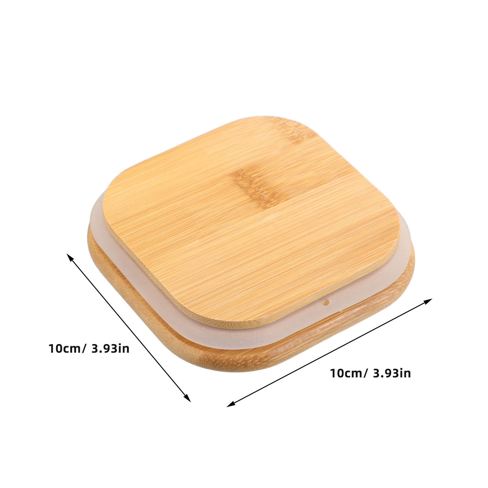 4Pcs Glass Canister Bamboo Lid - Coffee Tea And Bean Leaf ulasan dan harga