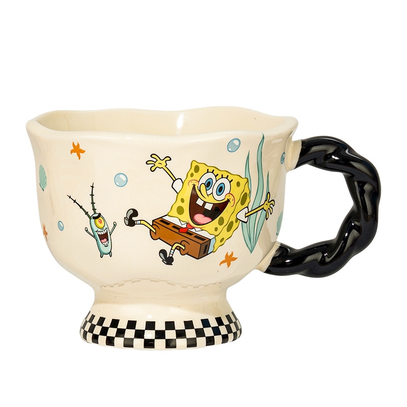 Cute SpongeBob Mugs Cartoon Sq - Coffee Tea Flask ulasan dan harga
