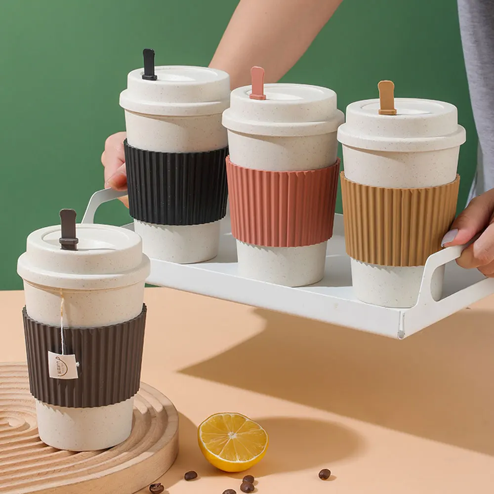 450ML Coffee Cups With Lids Wh - Coffee Tea Flask ulasan dan harga