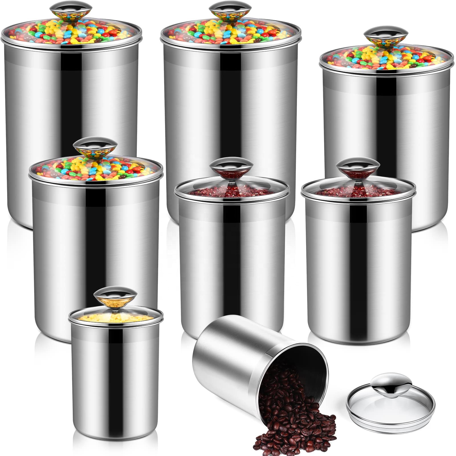 Food Storage Containers Tea Co - Coffee Tea Sugar Container Set ulasan dan harga