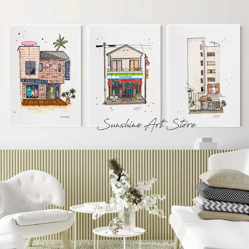 Traditional Japanese Building  - Coffee Tea Poster ulasan dan harga