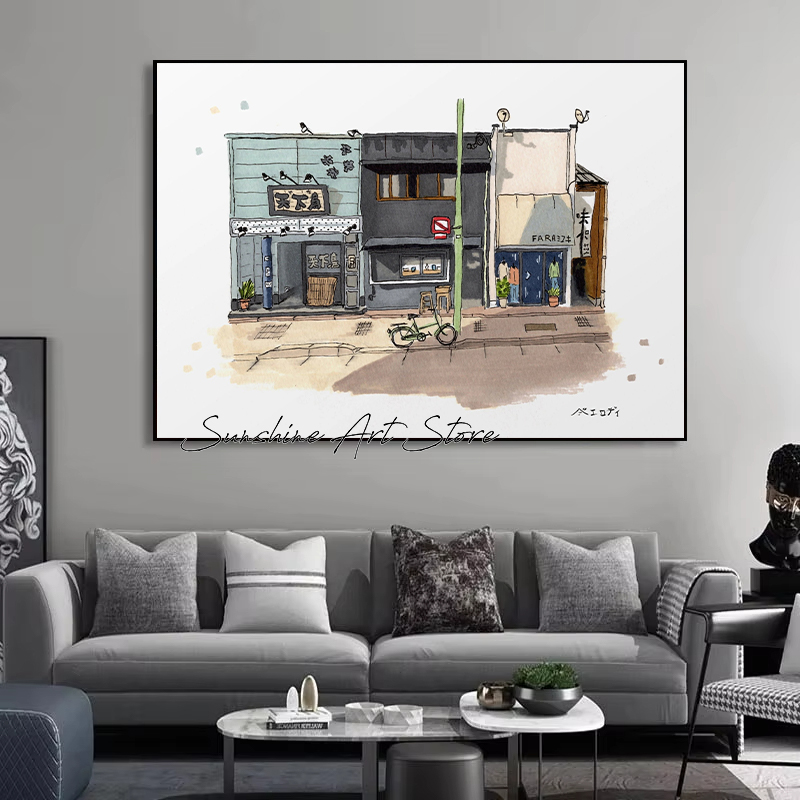 Traditional Japanese Building  - Coffee Tea Poster ulasan dan harga