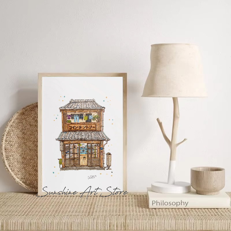 Traditional Japanese Building  - Coffee Tea Poster ulasan dan harga