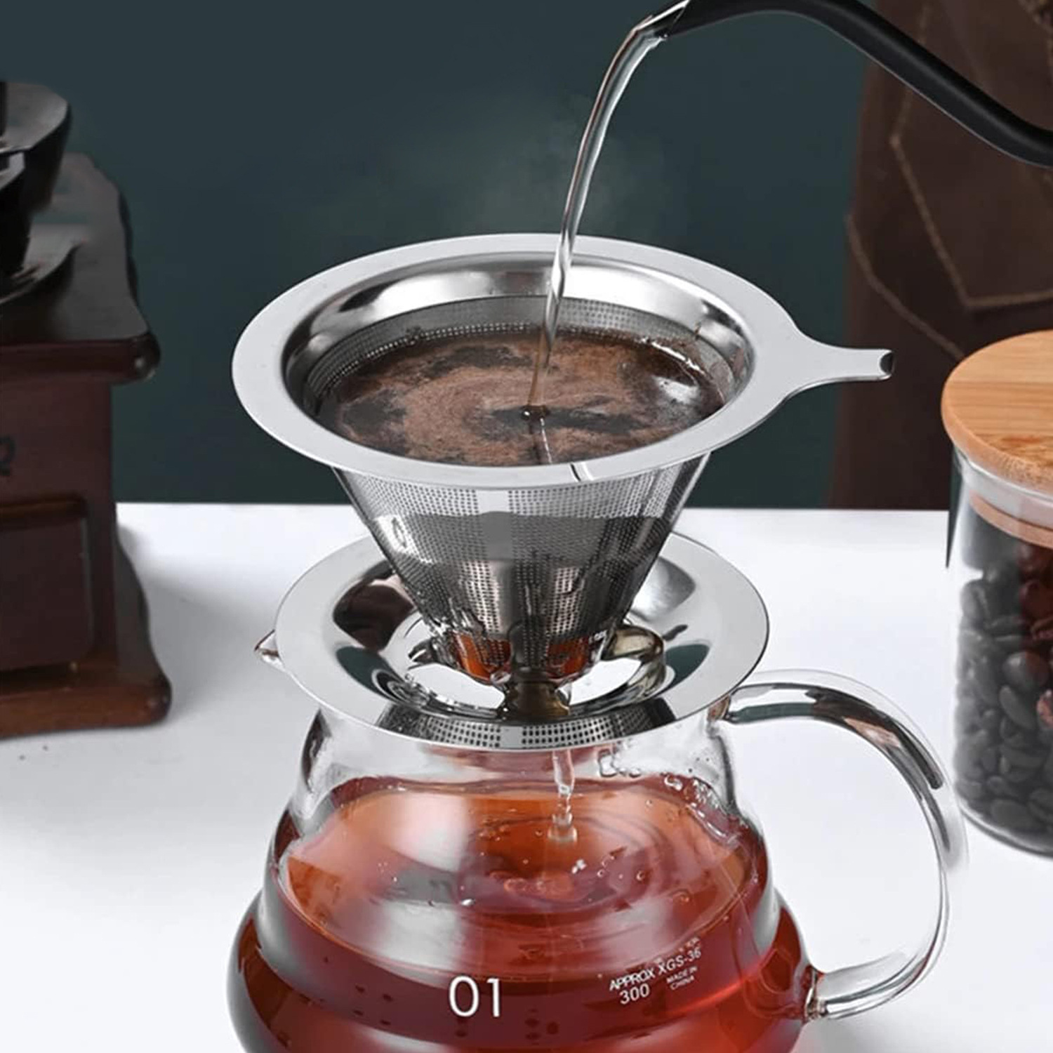 Reusable Coffee Filter Holder  - Dispenser Coffee And Tea ulasan dan harga