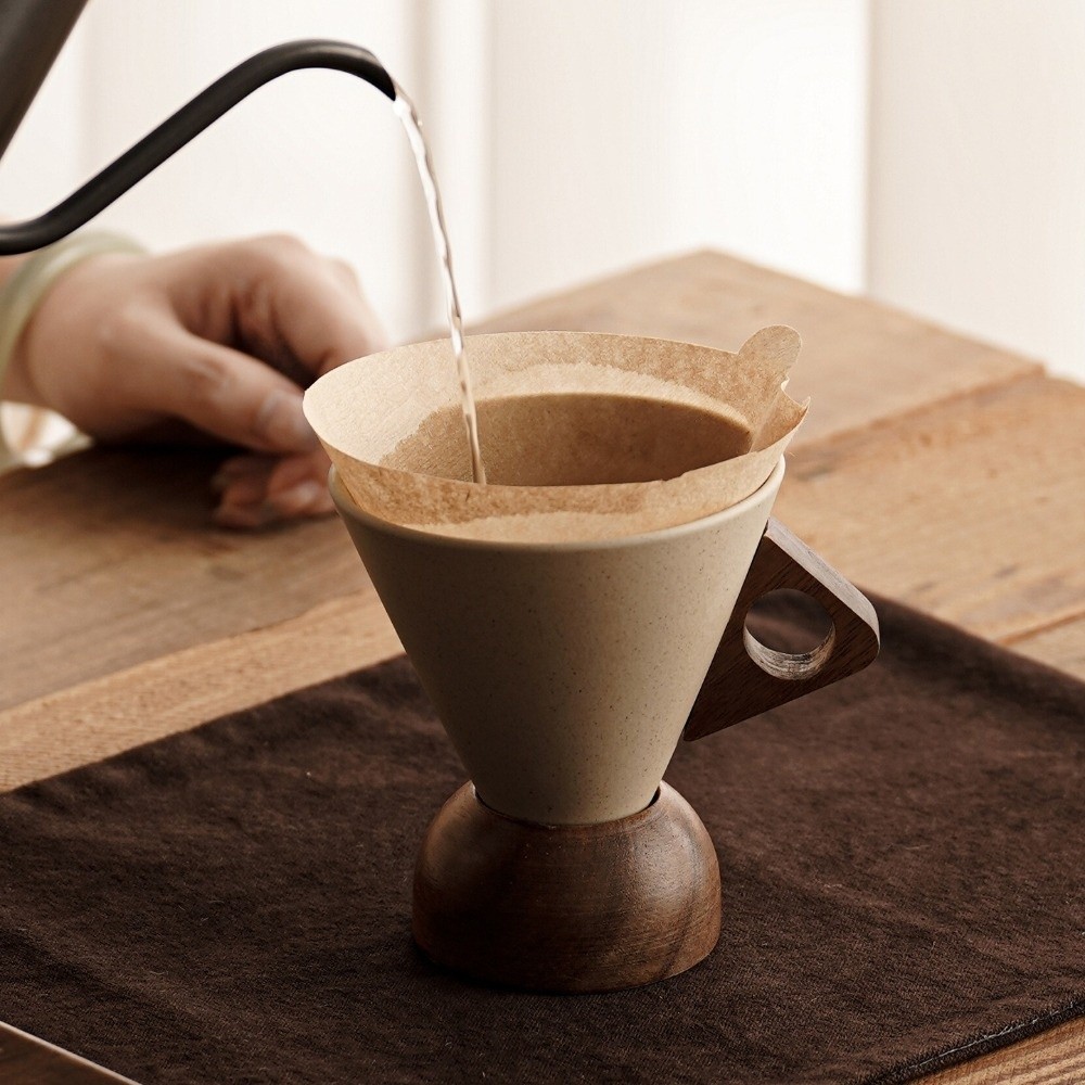 Coarse Ceramic Triangular Cone - Coffee Tea Flask ulasan dan harga