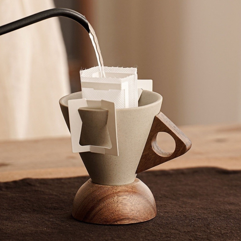 Coarse Ceramic Triangular Cone - Coffee Tea Flask ulasan dan harga